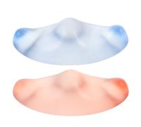 EXCEART Lot de 2 Porte-pinceaux en Verre Cristal Résistant à L'usure, Support Élégant et Raffiné pour Accessoires de Calligraphie, pour Atelier D'écriture Artistique