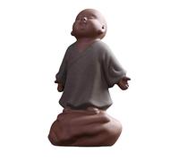 EXCEART Mini Ornement de Moine en Argile Violette, Statue Bouddha