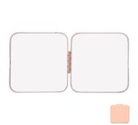 EXCEART Miroir de Maquillage à Deux Faces Mécanisme de Pliage Fluide en Acier Inoxydable Pliable Miroir de Beauté Portable pour Paquet à Main et Déplacements