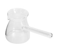 EXCEART Pichet à Lait 350ml en Verre Transparent Poignée Latérale | Mesure pour Boissons et Lait, Design Lisse et Pratique, Usage Domestique, Évite les Brûlures