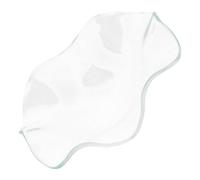 EXCEART Plat en Verre Transparent Ondulé 115mm pour Brûleur à Parfum, Coupelle Réutilisable Multifonctionnelle Design Simple et Élégant pour Décoration Maison