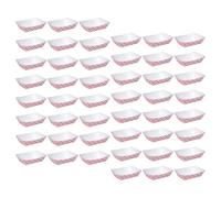 EXCEART Plateaux Alimentaires Jetables et Multifonction en Papier Lot de 50 Motif à Carreaux Rouges Design Créatif pour Bars et Auberges pour Organisation de Collations
