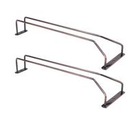 EXCEART Porte-verres à Pied Support de Rangement Suspendu Pratique et Sécurisé en Acier Inoxydable 2pcs pour Verres à Vin sous Meuble Cuisine