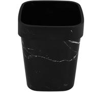 EXCEART Poubelle à Marbrure Noire en Pp, Design Moderne pour Chambre et | Résistante aux Chocs, Usage Solide, Organisation Simple, Finition Marbrée, Adaptée Salle de Bain