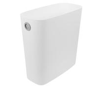 EXCEART Poubelle Cuisine Mince en PP Blanc, Usage Bureau et Maison | Anneau de Pression, Pratique à Utiliser, Solide et Sûre, Design Moderne Simple pour Salon et Salle de Bain
