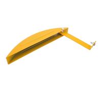 EXCEART Protection pour Scie à Table en Acier au Carbone Jaune, Réduit les Risques pour Yeux et Visage, Empêche la Poussière de Sciage, pour Travaux D'urgence
