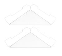 EXCEART Rayonnages de Rangement de Bureau en Fer Blanc Design Ventilé et Crochets Suspendus, Étagère d'angle Multifonction 2pcs pour Balcon ou Intérieur
