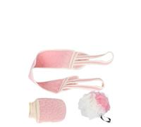 EXCEART Serviette Pratique et Brosse à Dos pour Gommage Corporel, Ensemble de Bain pour Usage Domestique, Nettoyage Peau, Accessoires de Salle de Bain
