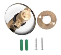 EXCEART Soupape de Chasse Urinoir Dissimulée en Cuivre, Bouton Manuel | Installation Murale, Noyau Usiné Précision, Kit de Fixation Inclus, Usage Bureaux et Écoles