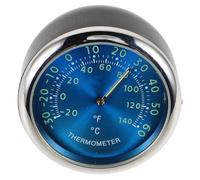 EXCEART Thermomètre pour Voiture Intérieur Bleu Affichage Lumineux et Surveillance de Température en Temps Réel, Matériau Fer et Abs, pour Conduite Nocturne