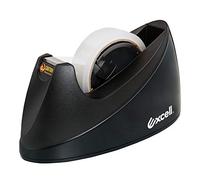 Excell Dualcore Distributeur de Ruban Adhésif de Bureau avec Double Mandrin 25mm et 76mm Dévidoir Manuel avec Base Lestée Antidérapante pour Maison École et Magasin Largeur 19mm et 25mm
