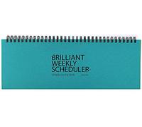 Excellent agenda hebdomadaire Paperian, avec reliure à fils métalliques - Non daté bleu