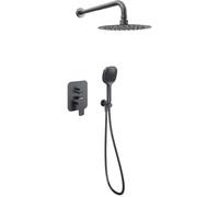 Excellent Clever 2.0 ensemble de douche encastré avec douche pluie graphite AREX.SET.4147AB
