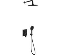 Excellent Clever 2.0 ensemble de douche encastré avec douche pluie noir AREX.SET.4147BS
