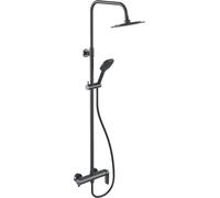 Excellent Clever 2.0 ensemble de douche mural avec douche pluie graphite AREX.4181AB