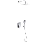 Excellent Clever 2.0 kit baignoire-douche encastré avec douche pluie chrome AREX.SET.4147CR