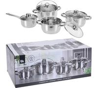 Excellent Houseware Set de 8 casseroles en acier inoxydable