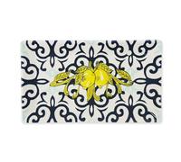 Excelsa Amalfi Lot de 6 assiettes décoratives en céramique 25 x 15 cm