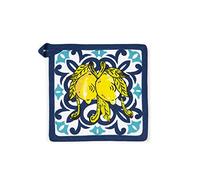 Excelsa Amalfi Manique de Cuisine, 20 x 20 cm, Doublure 100% Coton, Rembourrage en Polyester