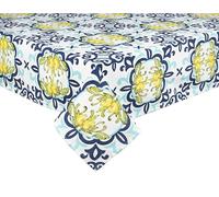 Excelsa Amalfi Nappe rectangulaire, 140 x 240 cm, Coton, Polyester, Lavable en Machine