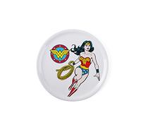 Excelsa Assiette à Pizza Wonder Woman Bianco