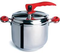 Excelsa autocuiseur Professional Cook acier 5 lt argent et rouge