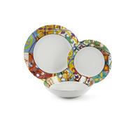 Excelsa Belem Service de vaisselle 12 pièces, porcelaine, multicolore