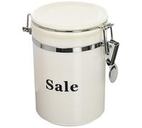 Excelsa Black & White Pot à sel en Plastique, Blanc/Noir, 0,72 cl