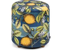Excelsa Boboli velours et bois pouf de rangement 39x39x43 cm multicolore