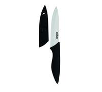 Excelsa Couteau Utilitaire avec Couvre-Lame, céramique, Noir/Blanc, Lame 12,5 cm