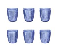 Excelsa Diamond Lot de 6 verres en plastique incassable, capacité 400 ml, réutilisable