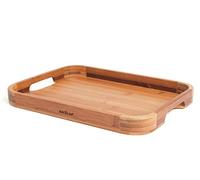 Excelsa Eco Living Plateau de transport en bambou naturel 38 x 28 x 3,6 cm