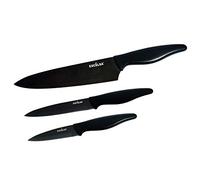 Excelsa Enjoy Home Lot de 3 couteaux en titane Noir