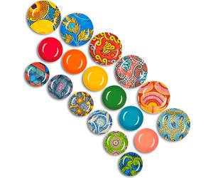 Excelsa Ensemble de vaisselle 18 pièces Ghana Porcelaine Et Stoneware Multicolore