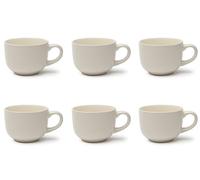 Excelsa Fashion White Set 6 Jumbo Bianche, Céramique, Capacité 520 ml.