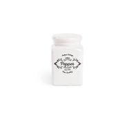 Excelsa Fin Quality Dosa Poivre, céramique, Blanc
