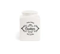 Excelsa Fine Quality Biscuitier, céramique, Blanc Ivoire, capacité 3 litres
