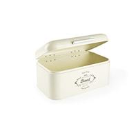 Excelsa Fine Quality Boîte à Pain en métal, crème, Dimensions : 30 x 20 x (H) 15 cm