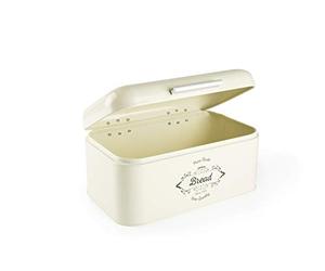 Excelsa Fine Quality Boîte à Pain en métal, crème, Dimensions : 30 x 20 x (H) 15 cm