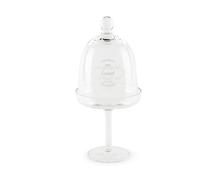 Excelsa Fine Quality Présentoir à gâteaux avec Cloche, Verre, Hauteur 27,5 cm.