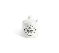Excelsa Fine Quality Sucrier, Céramique, Blanc, 8 x 8 x 10 cm