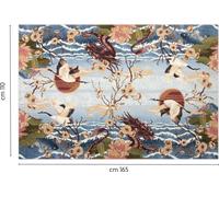 Excelsa Fuji tapis d'ameublement en polyester et coton 165x110x0,5 cm multicolore