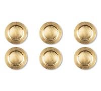 Excelsa Gold Lot de 6 dessous d'assiette, Plastique PP, Réutilisable, Diamètre 33 cm.