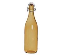 Excelsa Happy Color Bouteille Lisse 1 l, Verre, Orange, 8 X 8 X 30 cm