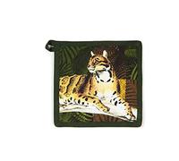 Excelsa Leopard Manique de Cuisine, 20 x 20 cm, Doublure 100% Coton, Rembourrage en Polyester