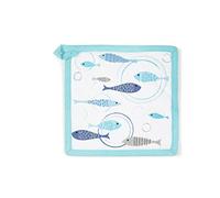 Excelsa North Sea Manique de Cuisine, 20 x 20 cm, Doublure 100% Coton, Rembourrage en Polyester