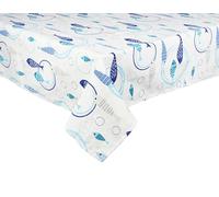 Excelsa North Sea Nappe rectangulaire, 140 x 180, 70% Coton, 30% Polyester, Lavable en Machine