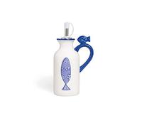 Excelsa Ocean Olière/Acétière, Céramique, Blanc et Bleu Clair, 150 ML