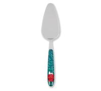 Excelsa Peanuts Shiny & Bright Pelle à gâteau en Acier Inoxydable avec poignée décorée, Vert et Rouge, 25 x 5 cm, Passe au Lave-Vaisselle, fabriquée en Italie