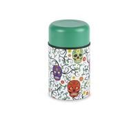 Excelsa Porte-repas thermique avec crânes, acier inoxydable, 750 ml, garde au chaud 6 heures et froid 12 heures